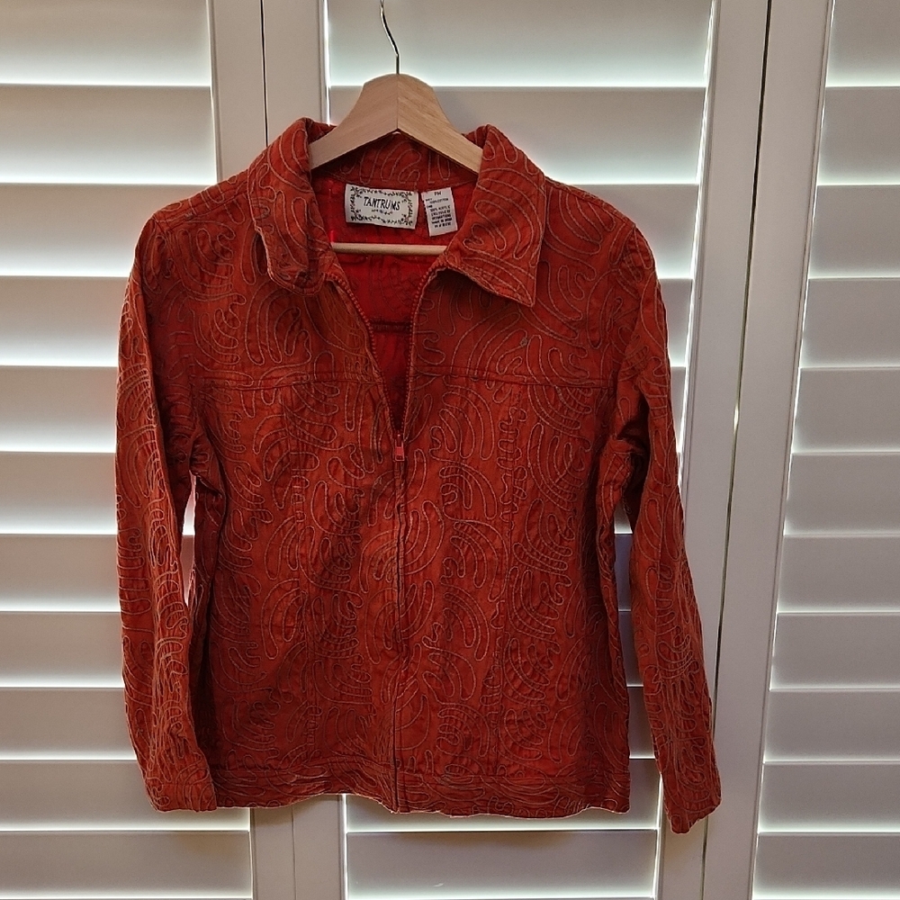 Tantrums Orange Blazer Suit Jacket Vibrant and Stylish